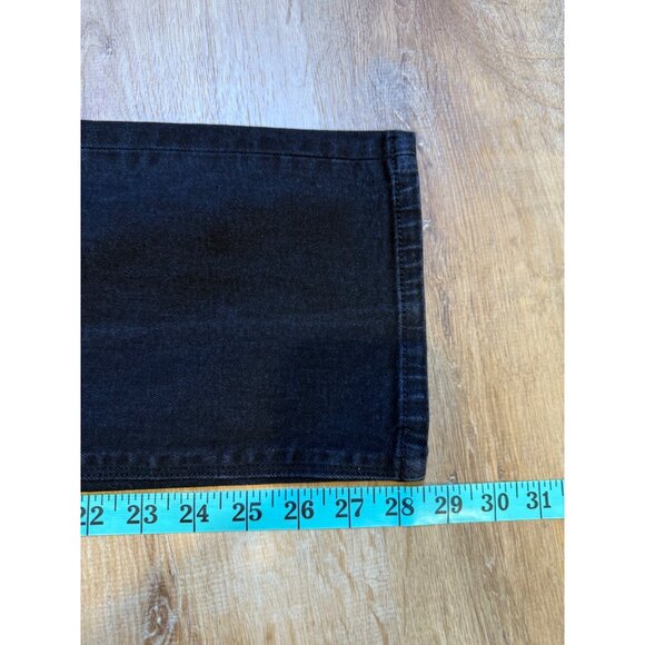 Hudson Black Straight-Leg Jeans Womens Size 10 Cotton Blend - Picture 7 of 7